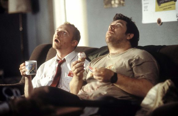 Simon Pegg, Nick Frost în Shaun of the Dead