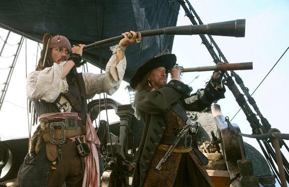Geoffrey Rush, Johnny Depp în Pirates of the Caribbean: At World's End