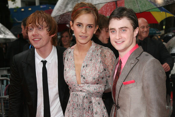 Daniel Radcliffe, Rupert Grint, Emma Watson în Harry Potter and the Half-Blood Prince