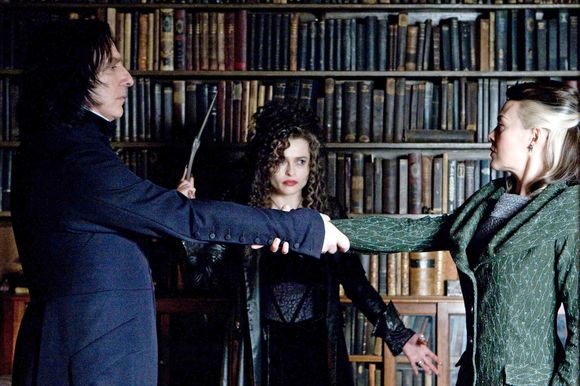 Alan Rickman, Helena Bonham Carter în Harry Potter and the Half-Blood Prince