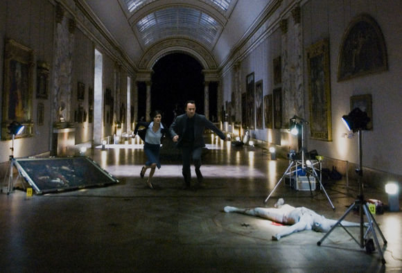 Tom Hanks, Audrey Tautou în The Da Vinci Code