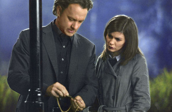 Tom Hanks, Audrey Tautou în The Da Vinci Code
