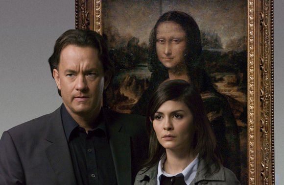 Tom Hanks, Audrey Tautou în The Da Vinci Code