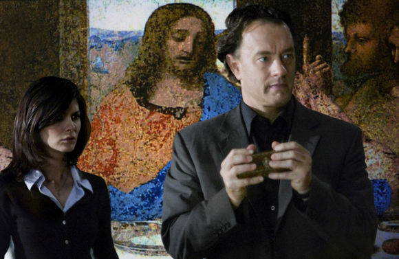 Tom Hanks, Audrey Tautou în The Da Vinci Code
