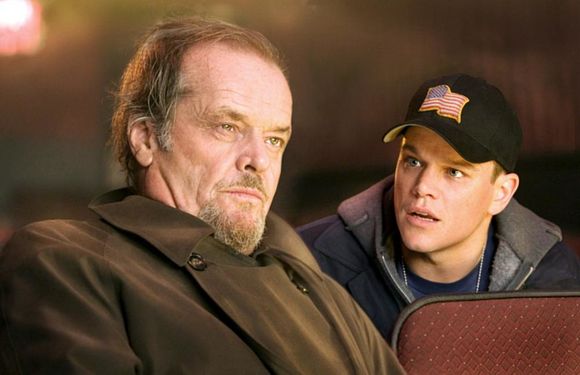 Matt Damon, Jack Nicholson în The Departed