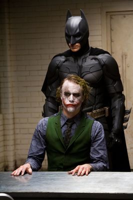 Heath Ledger, Christian Bale în The Dark Knight