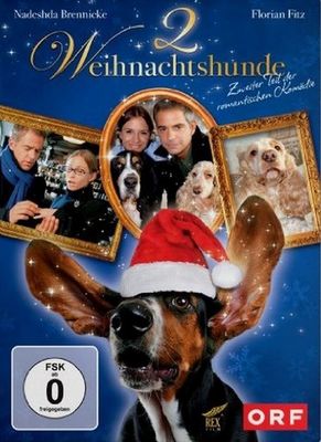 Zwei Weihnachtshunde poster