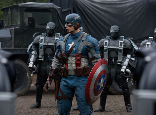 Chris Evans în Captain America: The First Avenger