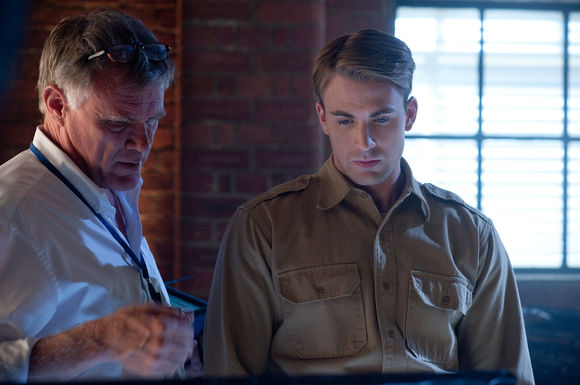 Joe Johnston, Chris Evans în Captain America: The First Avenger