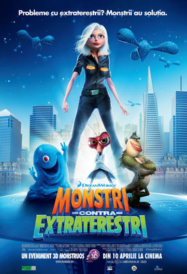 Monsters vs Aliens poster