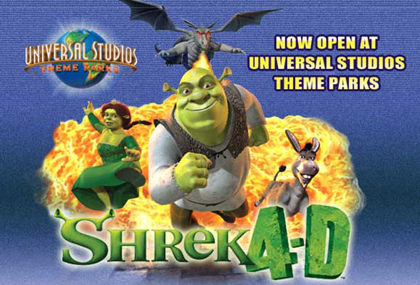 Shrek 4-D poster