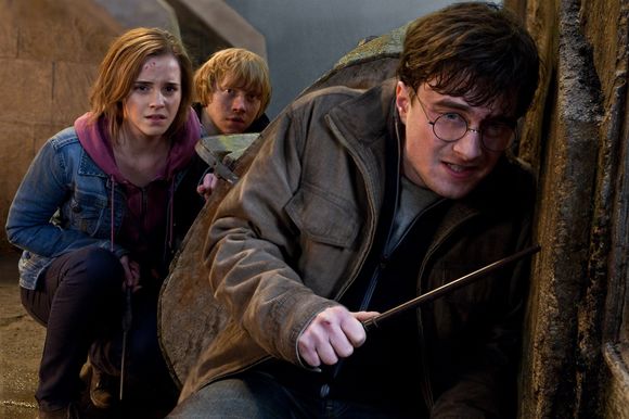 Daniel Radcliffe, Rupert Grint, Emma Watson în Harry Potter and the Deathly Hallows: Part 2