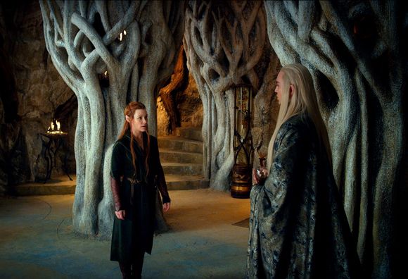 Hugo Weaving, Evangeline Lilly în The Hobbit: The Desolation of Smaug