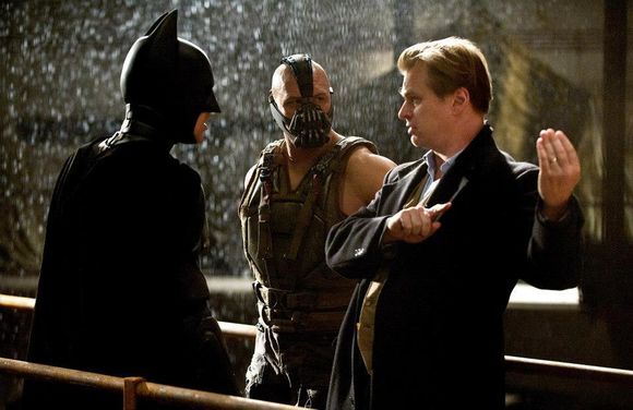 Christian Bale, Christopher Nolan, Tom Hardy în The Dark Knight Rises