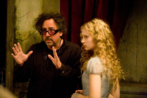 Tim Burton, Mia Wasikowska în Alice in Wonderland