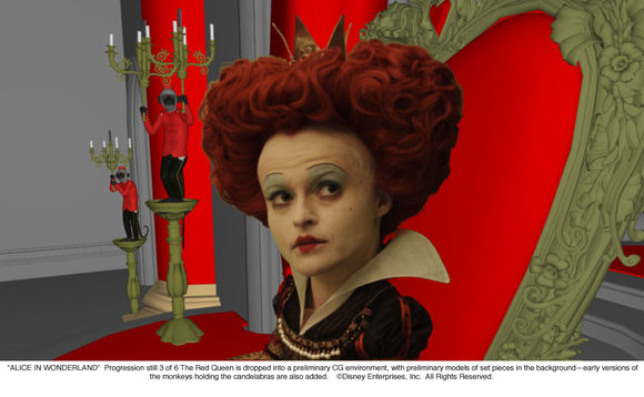 Helena Bonham Carter în Alice in Wonderland