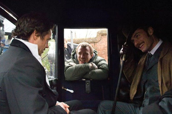 Guy Ritchie, Robert Downey Jr., Jude Law în Sherlock Holmes