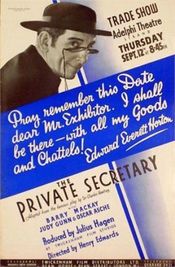 Poster The private secretary