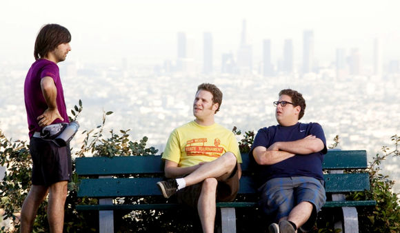 Jason Schwartzman, Seth Rogen, Jonah Hill în Funny People