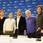 Brad Pitt, Philip Seymour Hoffman, Bennett Miller, Jonah Hill, Chris Pratt în Moneyball/Moneyball: Arta de a învinge
