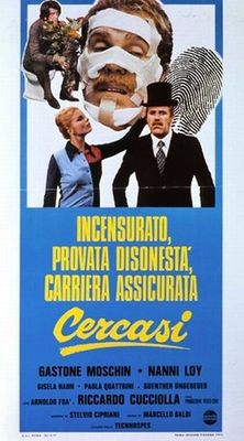 Incensurato, provata disonesta, carriera assicurata, cercasi poster