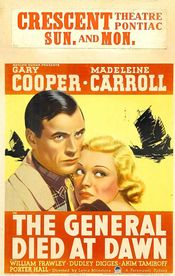 Poster The General Died at Dawn