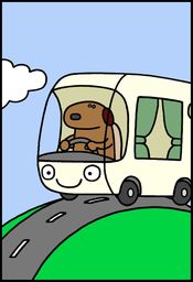 Poster A Dog and His Motorhome