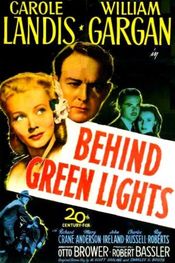 Poster Behind Green Lights
