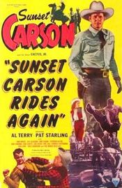 Poster Sunset Carson Rides Again