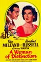 Film - A Woman of Distinction