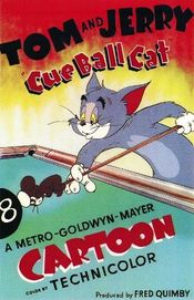 Poster Cue Ball Cat