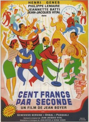 Cent francs par seconde poster