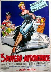 Poster Cinque poveri in automobile