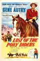 Film - Last of the Pony Riders