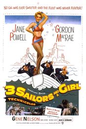 Poster Three Sailors and a Girl