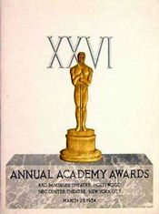 Poster The 26th Annual Academy Awards