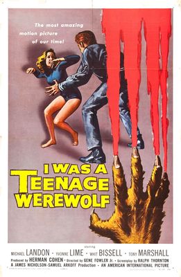 I Was a Teenage Werewolf poster