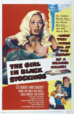 The Girl in Black Stockings poster