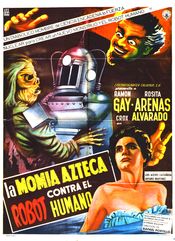 Poster La momia azteca contra el robot humano