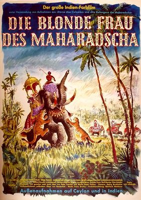 Die blonde Frau des Maharadscha poster