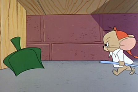 The Cat Above and the Mouse Below