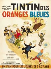 Poster Tintin et les oranges bleues