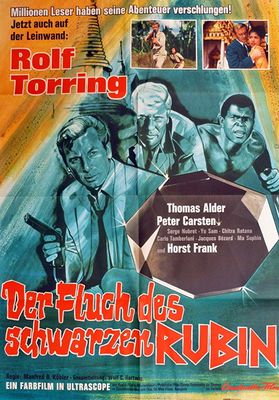 Der Fluch des schwarzen Rubin poster