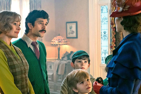 Emily Mortimer, Ben Whishaw, Emily Blunt în Mary Poppins Returns