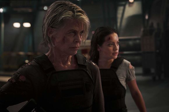 Linda Hamilton, Natalia Reyes în Terminator: Dark Fate