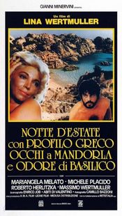 Poster Notte d'estate con profilo greco, occhi a mandorla e odore di basilico