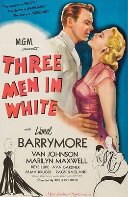 3 Men in White poster