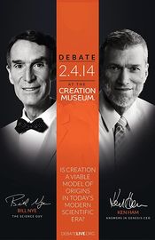 Poster Uncensored Science: Bill Nye Debates Ken Ham