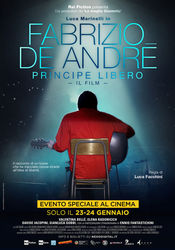 Poster Fabrizio De André: Principe Libero