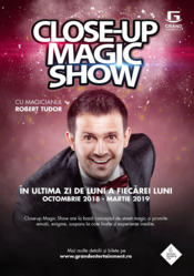 Poster Close-up Magic Show cu magicianul Robert Tudor